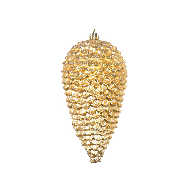 Electroplating Process Scraped Paint Retro Style Acorn Pendant Christmas Decorations