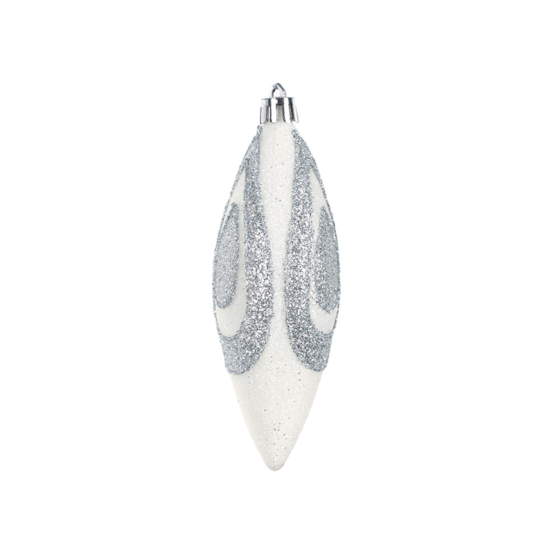 Glitter Painted Gourd Double-Headed Hanging Christmas Tree Decoration Pendant
