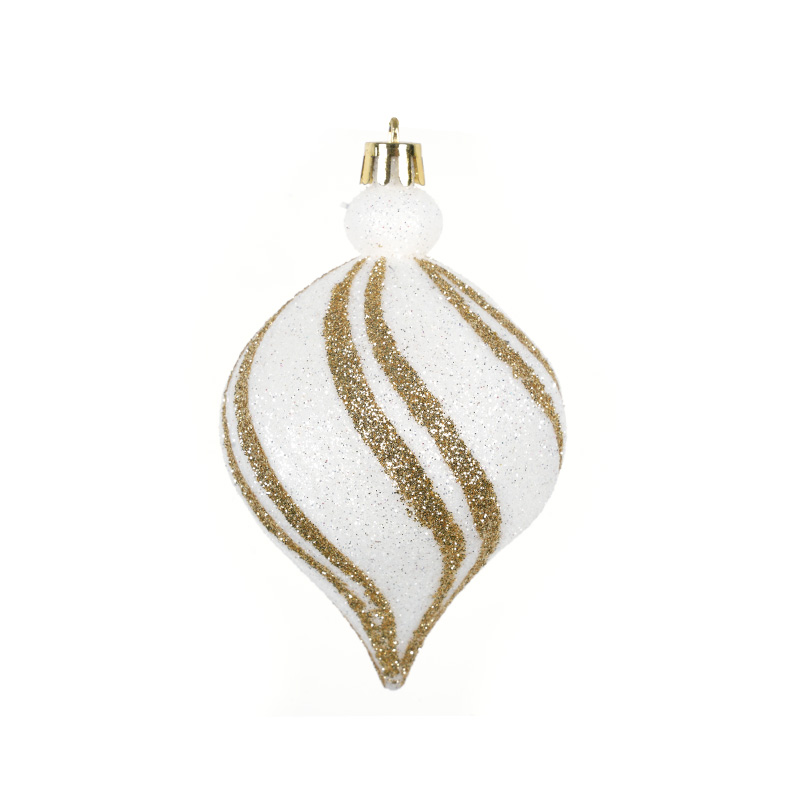 Platinum Line Shiny Christmas Tree Pendant Hand-Painted Special-Shaped Christmas Ball