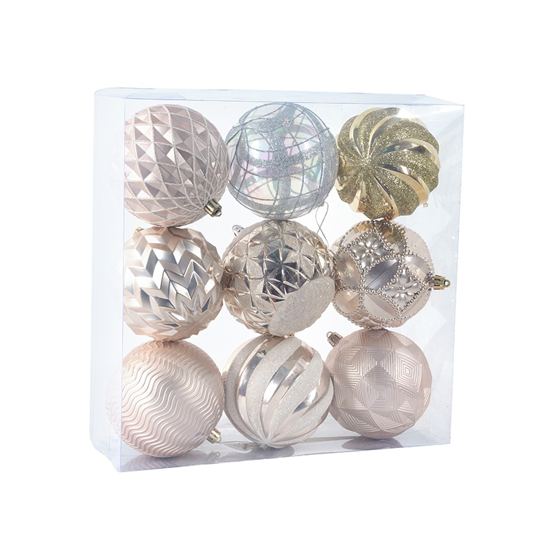 Semi-Manual And Semi-Mechanical Christmas Plastic Decorative Ball Pendant Gift Box